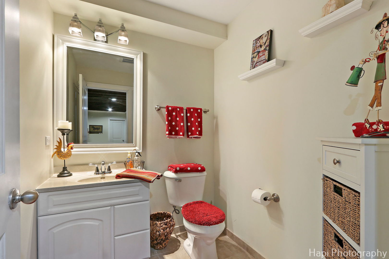 1828 Orchard Beach Road McHenry, IL 60050 - Photo 64 of 80 a bathroom with a sink vanity mirror and toilet
