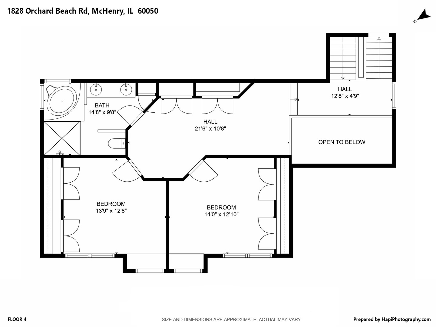 1828 Orchard Beach Road McHenry, IL 60050 - Photo 78 of 80 a picture of a floor plan