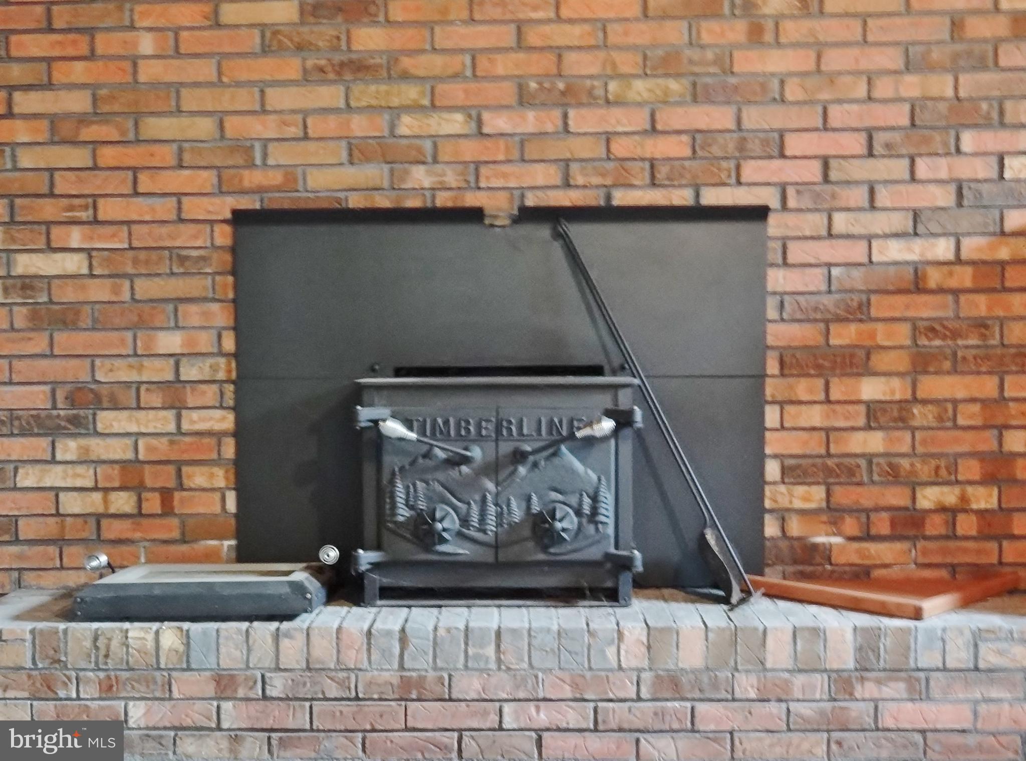5610 Berwyn Road Berwyn Heights, MD 20740 - Photo 5 of 23 Lower level brick fireplace with wood stove insert