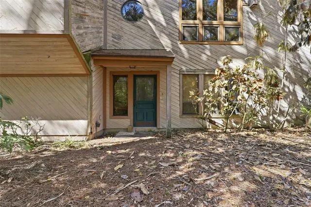 a view of a door of the house