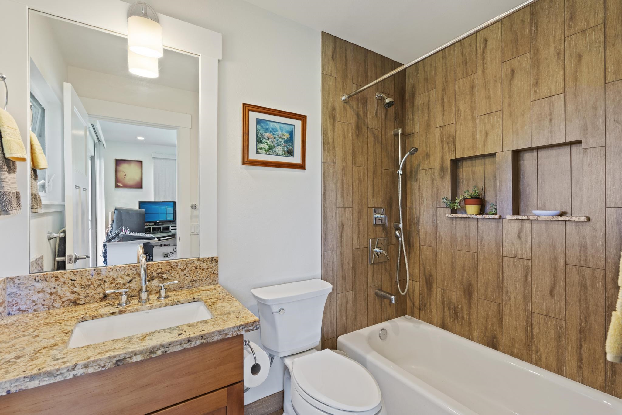 896 Hoomalolo Place, Unit B Haiku, HI 96708 - Photo 30 of 44 a bathroom with a sink a toilet and shower