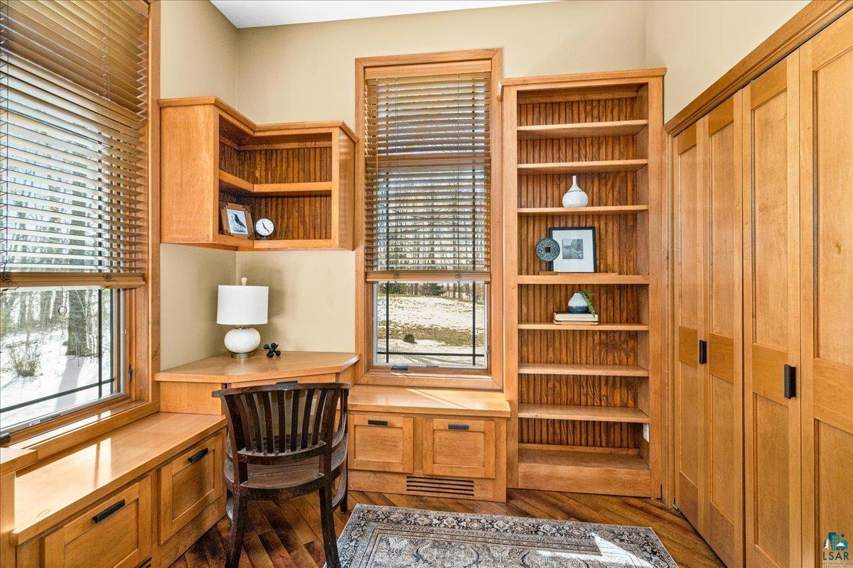 92598 Spells Road Sturgeon Lake, MN 55783 - Photo 20 of 60 Office space featuring built in study area and dark wood finished floors