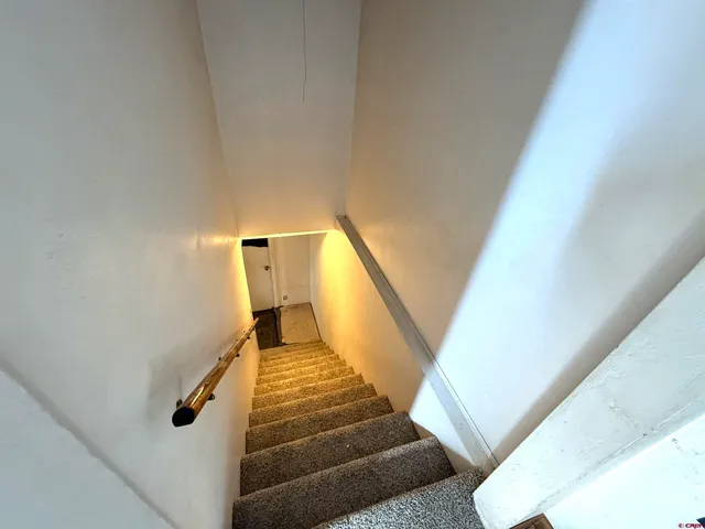 a view of a staircase