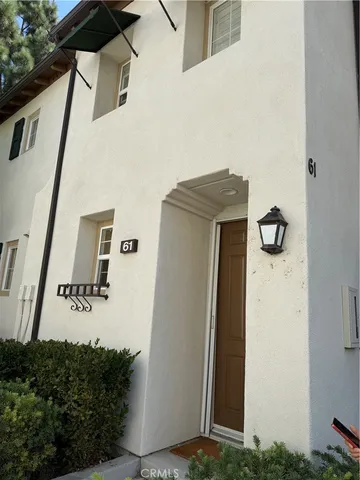 a view of a door of the house