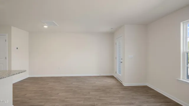 a view of an empty room