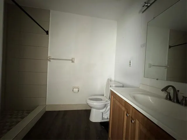 a bathroom with a sink and a toilet