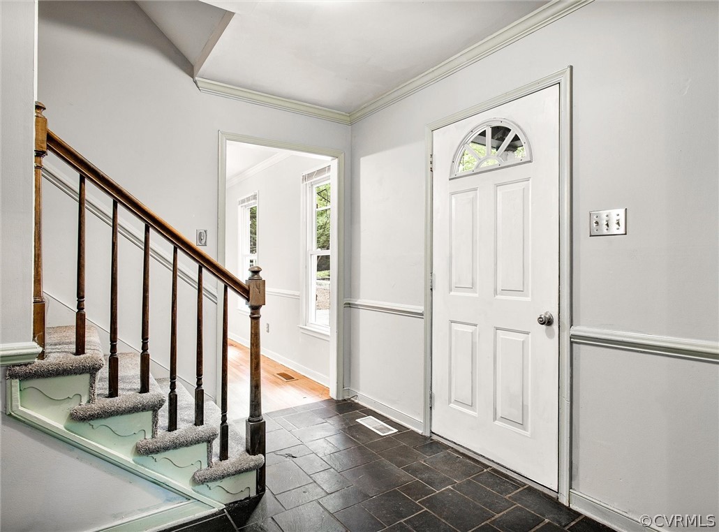 13910 Barnes Spring Road Midlothian, VA 23112 - Photo 5 of 30 a view of front door with hallway