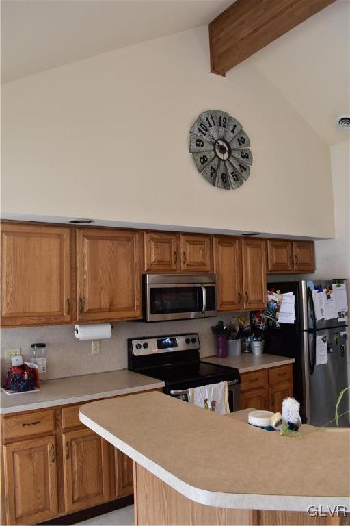 5869 Spangler Road Nazareth, PA 18064 - Photo 15 of 33 a kitchen with a sink a stove and a microwave
