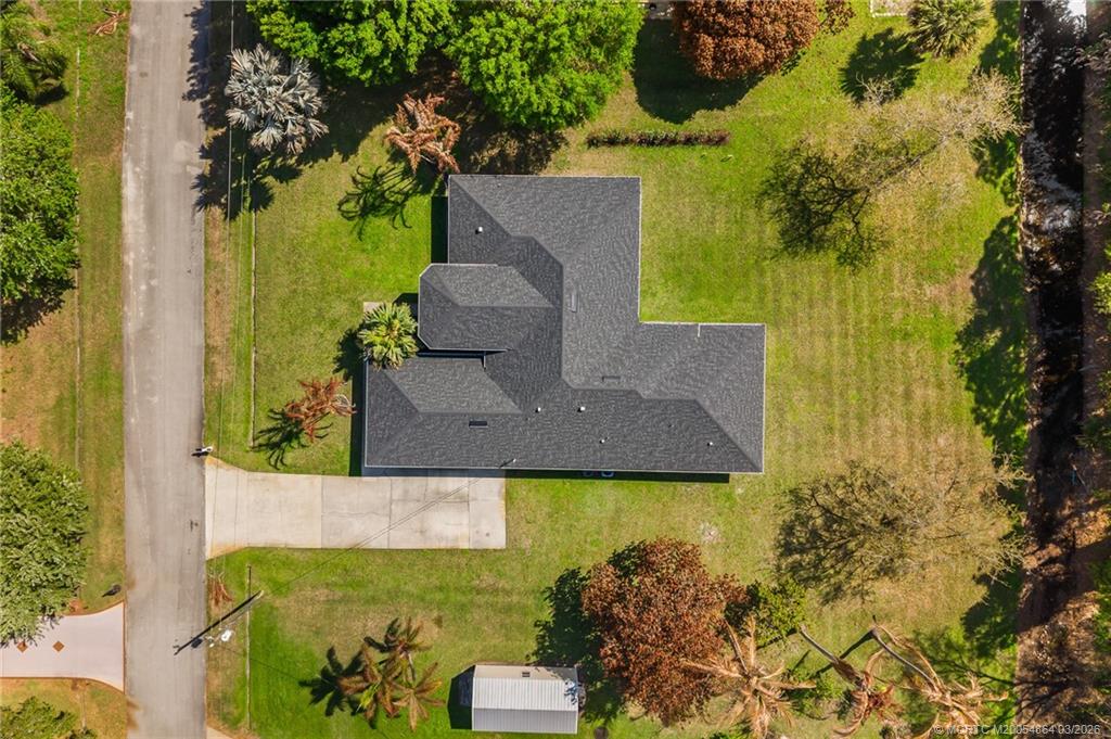 2072 Southeast Hanford Road Port St. Lucie, FL 34952 - Photo 57 of 58 an aerial view of a house with a garden