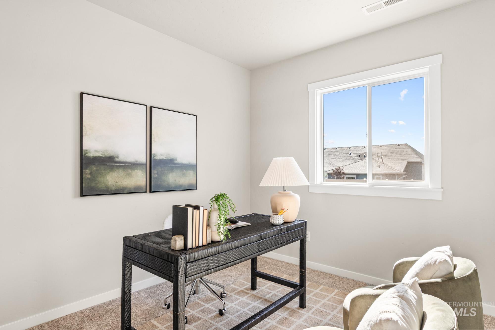 5487 West Yarnell Street Eagle, ID 83616 - Photo 7 of 30 Carpeted home office featuring baseboards