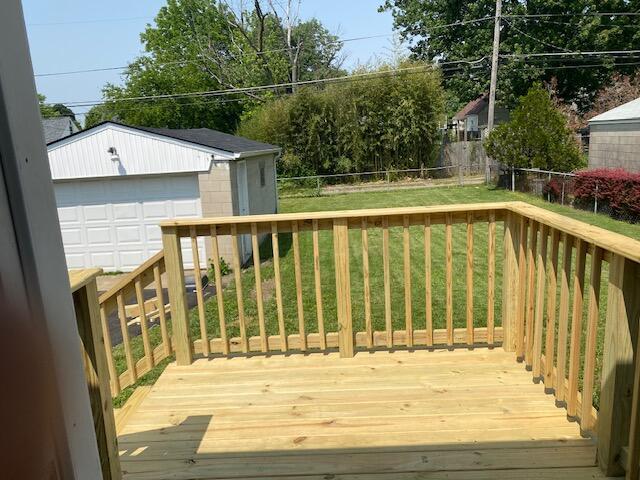 2691 Howey Road Columbus, OH 43211 - Photo 12 of 16 BACK DECK AND GARAGE