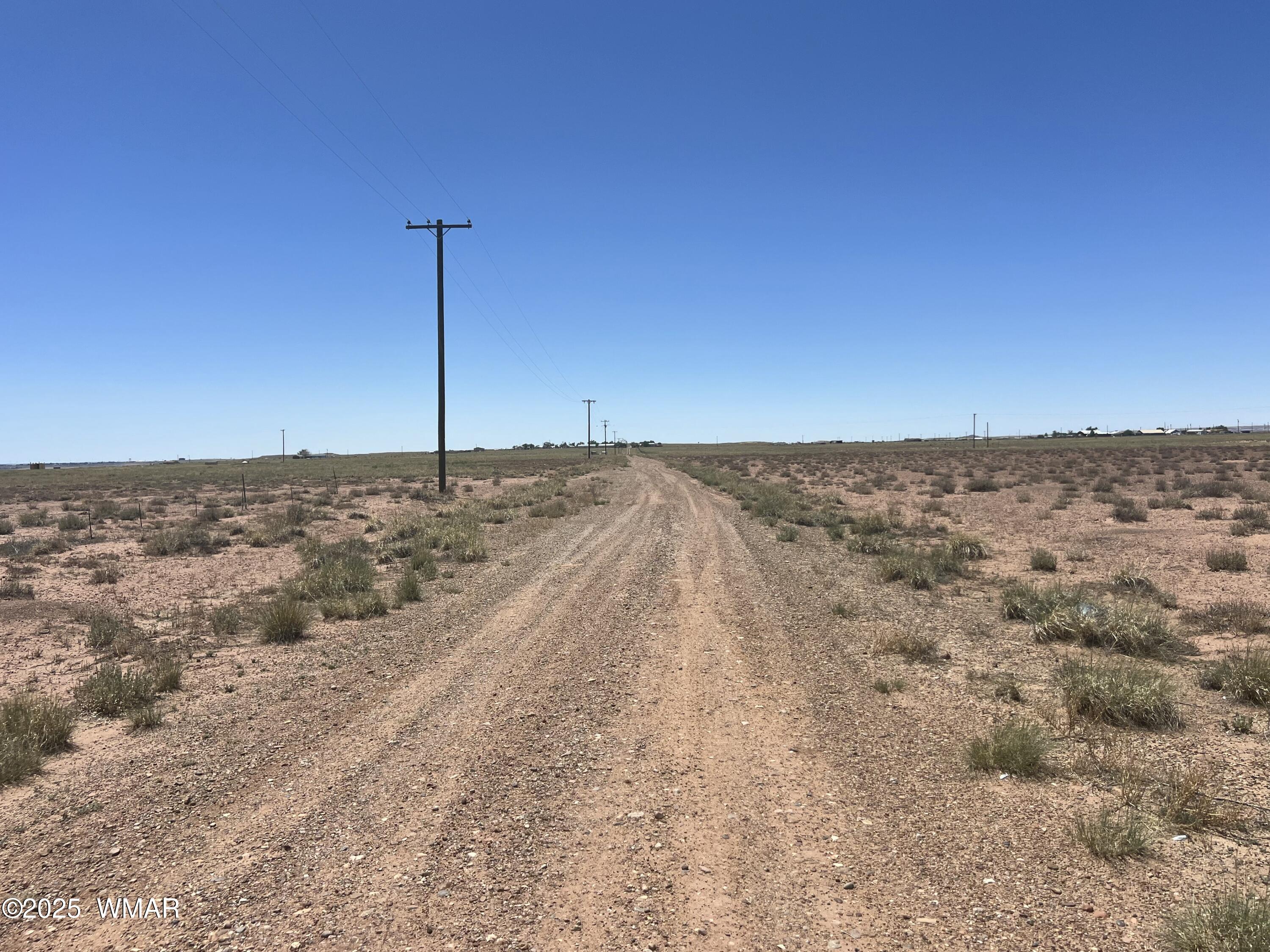 7736 Sandhill Road Sun Valley, AZ 86029 - Photo 13 of 13 a view of a dry yard with a road