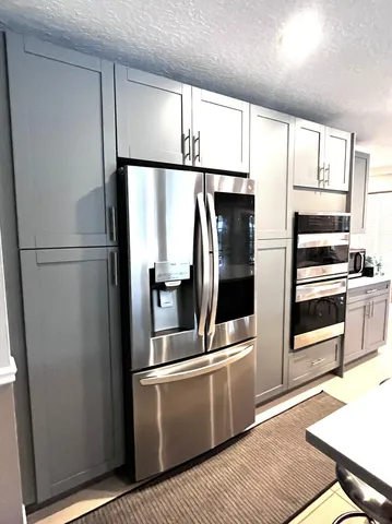 a close view of sink and mirror