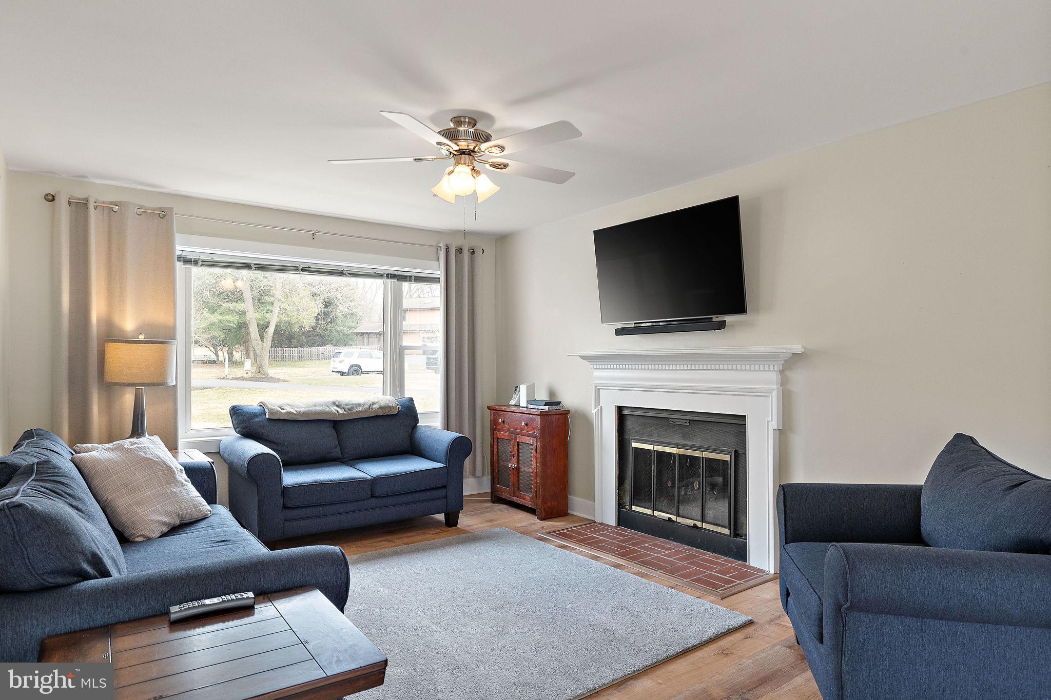 1003 White Birch Drive Newark, DE 19713 - Photo 9 of 54 a living room with furniture a fireplace and a flat screen tv