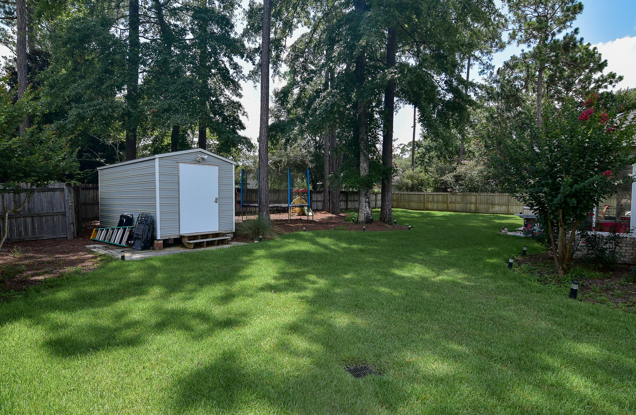 1815 Huntington Road Niceville, FL 32578 - Photo 41 of 51 a view of backyard with large trees and plants