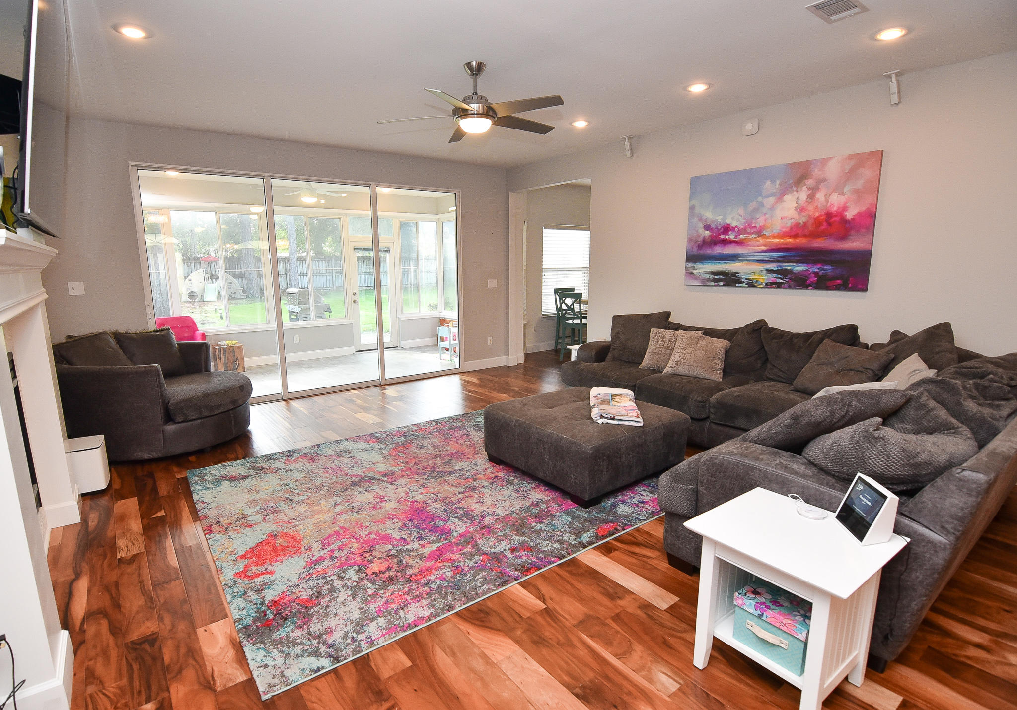 1815 Huntington Road Niceville, FL 32578 - Photo 8 of 51 a living room with furniture a rug and a flat screen tv
