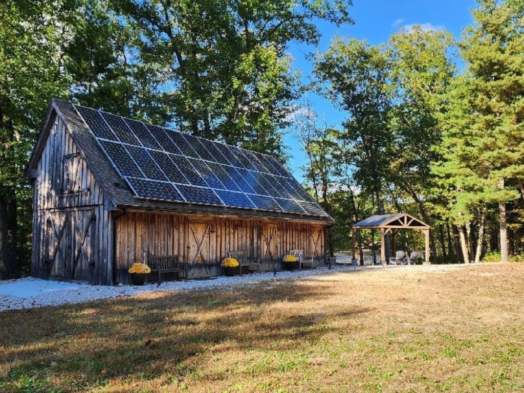 321 Greenville Road North Smithfield, RI 02896 - Photo 36 of 50 Large barn with solar panels