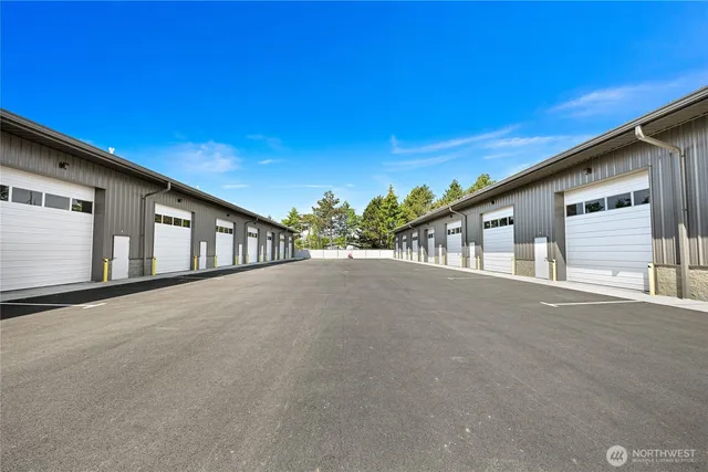 a view of large parking space and a street