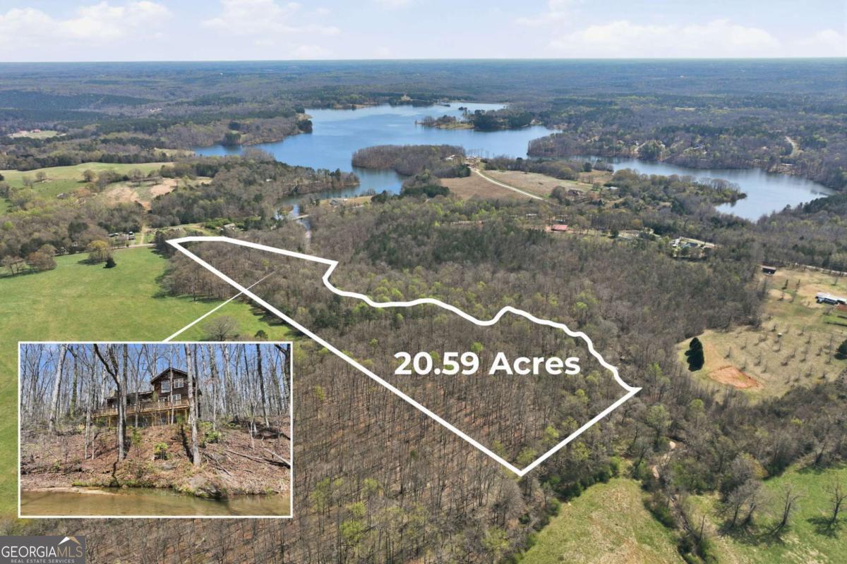 508 Providence Road Statham, GA 30666 - Photo 37 of 39 an aerial view of residential house and ocean view
