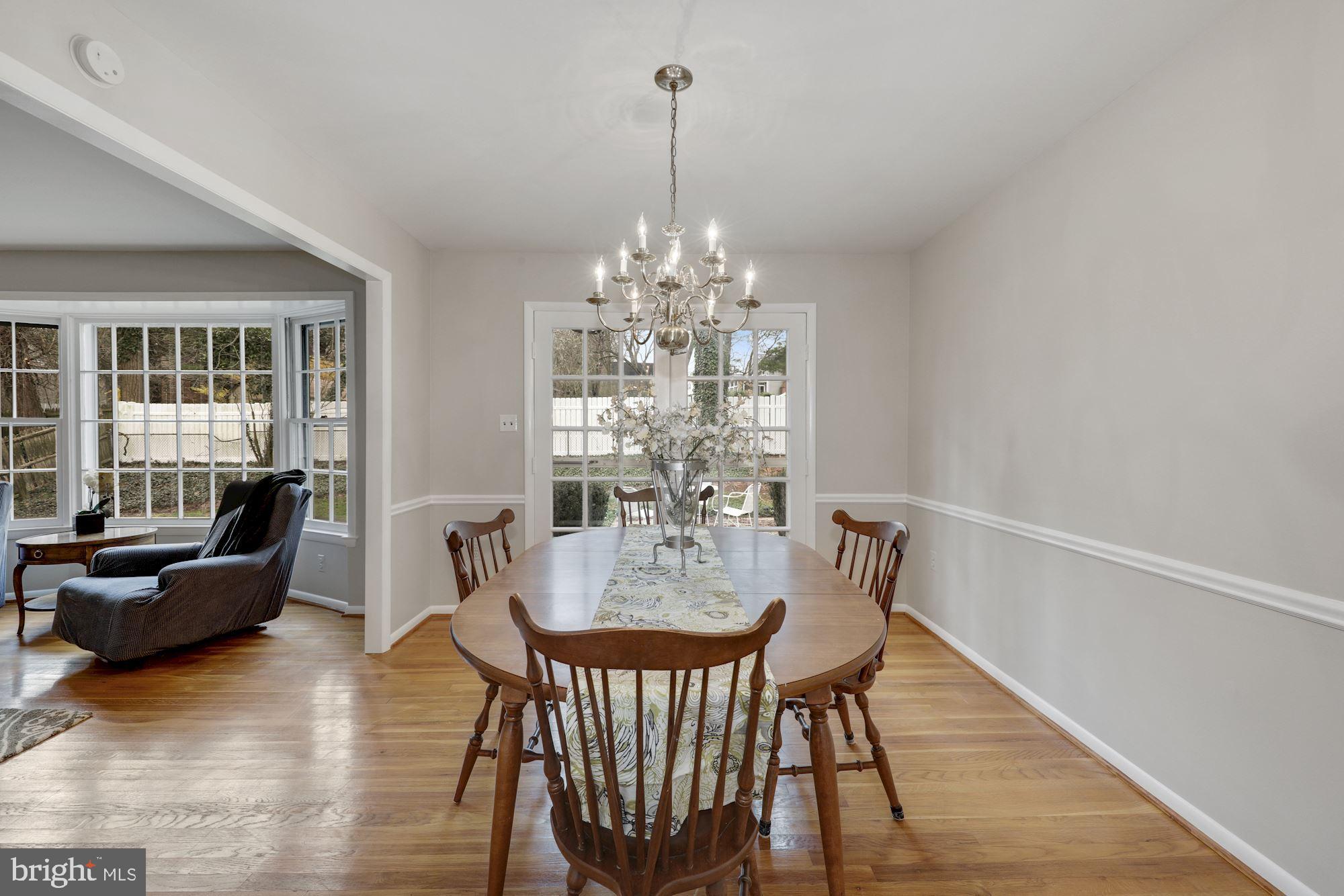 1820 Briggs Road Silver Spring, MD 20906 - Photo 8 of 28 Dining Room with French Doors to Patio