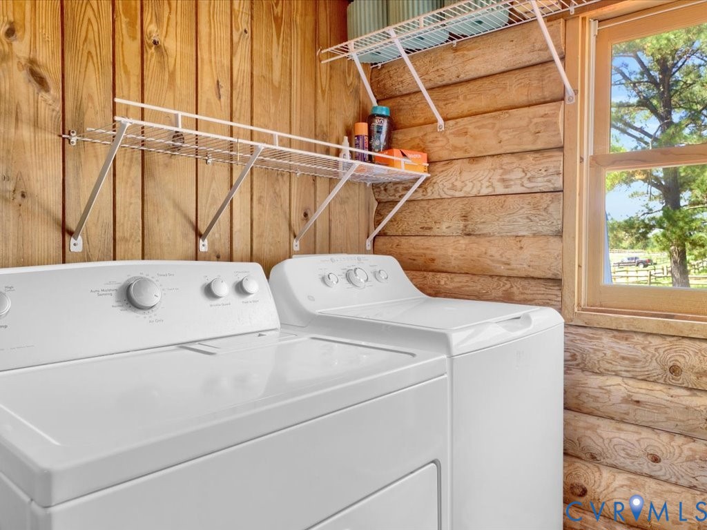 12309 Pinhook Road Rockville, VA 23146 - Photo 32 of 50 Dedicated laundry room with washer, dryer, open sh