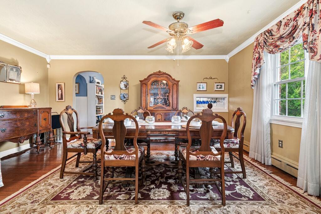 186 Hubbell Avenue Waterbury, CT 06708 - Photo 5 of 20 a view of a dining room with furniture window and wooden floor