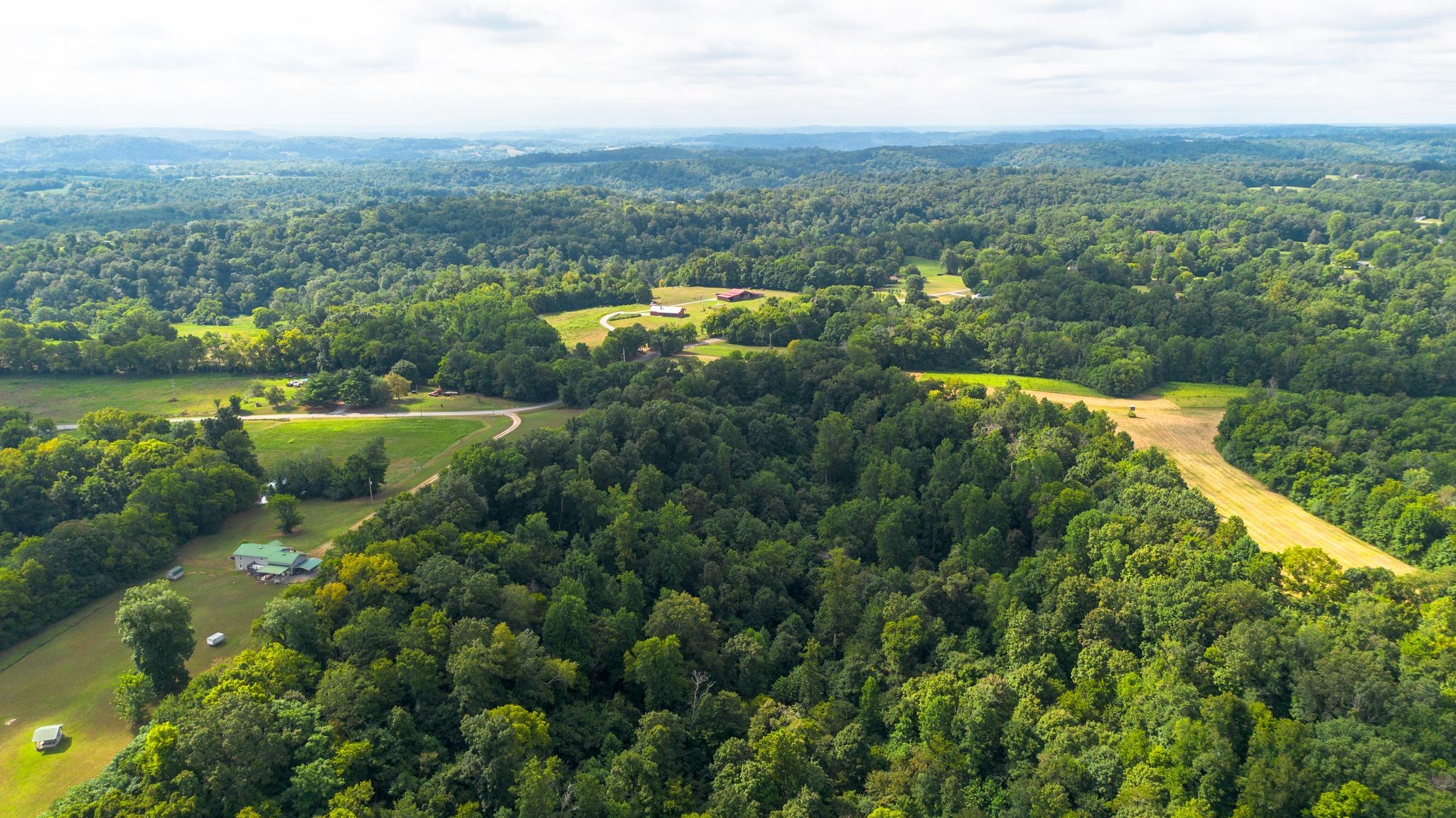 2332 Mobley Ridge Road Duck River, TN 38454 - Photo 11 of 22 an aerial view of green landscape with trees and houses