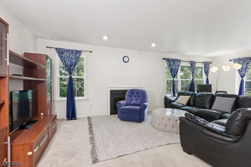 3606 Springbrook Drive Edison, NJ 08820 - Photo 4 of 25 a living room with furniture a flat screen tv and a fireplace