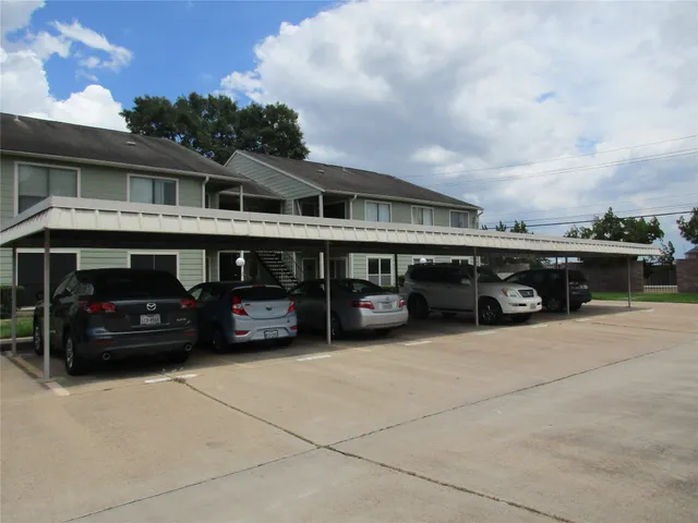 a car parked in front of a house