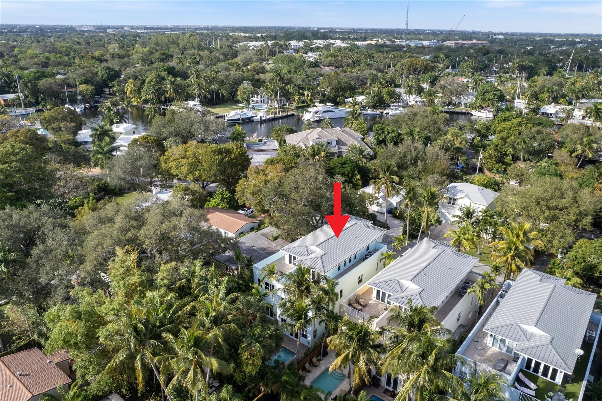 950 Southwest 7th Street, Unit 950 Fort Lauderdale, FL 33315 - Photo 42 of 42 an aerial view of residential houses with city and green space