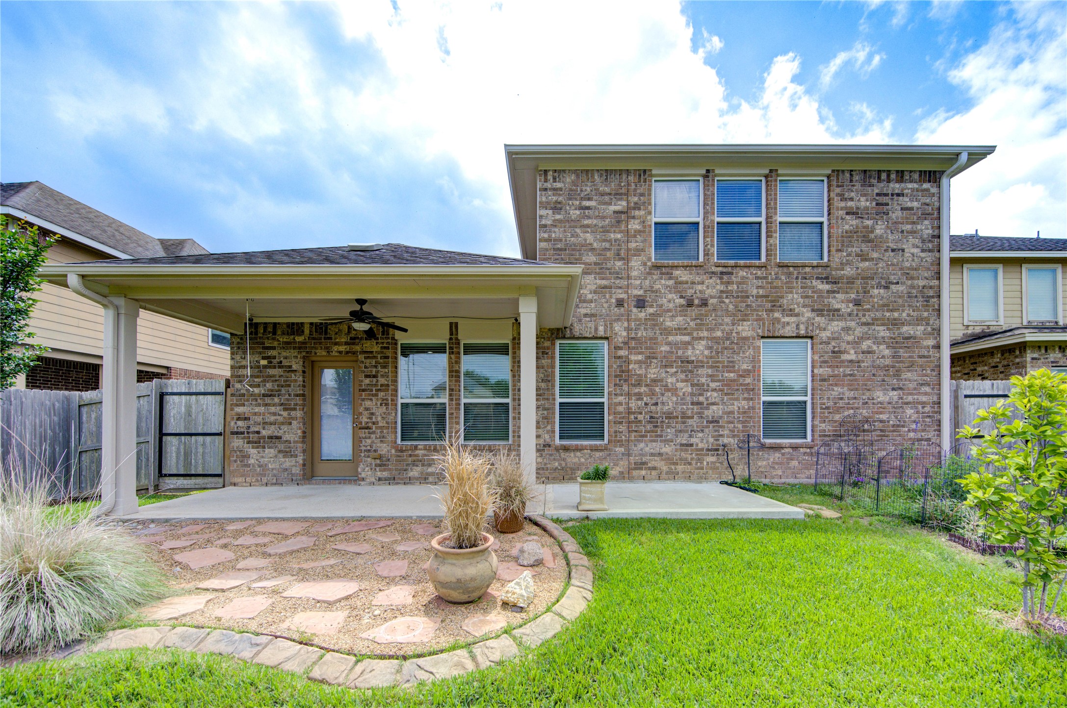 6014 Watford Bend Rosenberg, TX 77471 - Photo 5 of 18 06 – Backyard with space for play, pets, or gardening, and backed by a wide greenbelt.