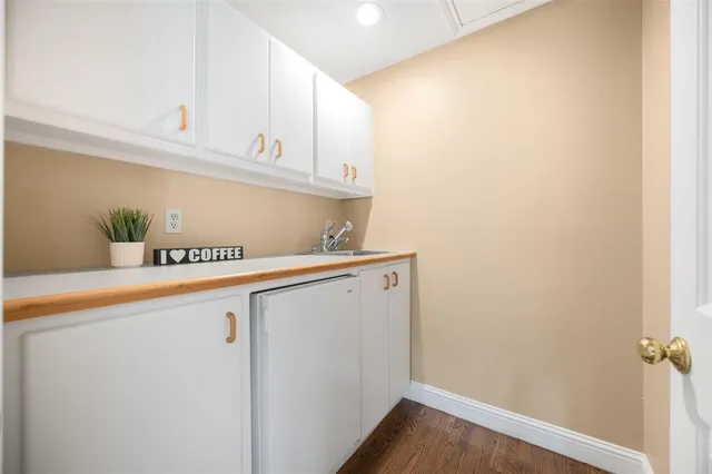 a close view of utility room