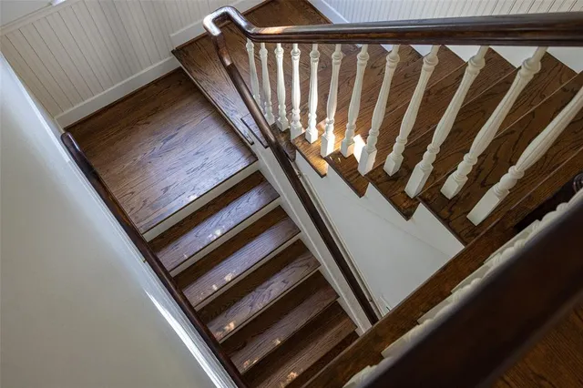 a view of a staircase