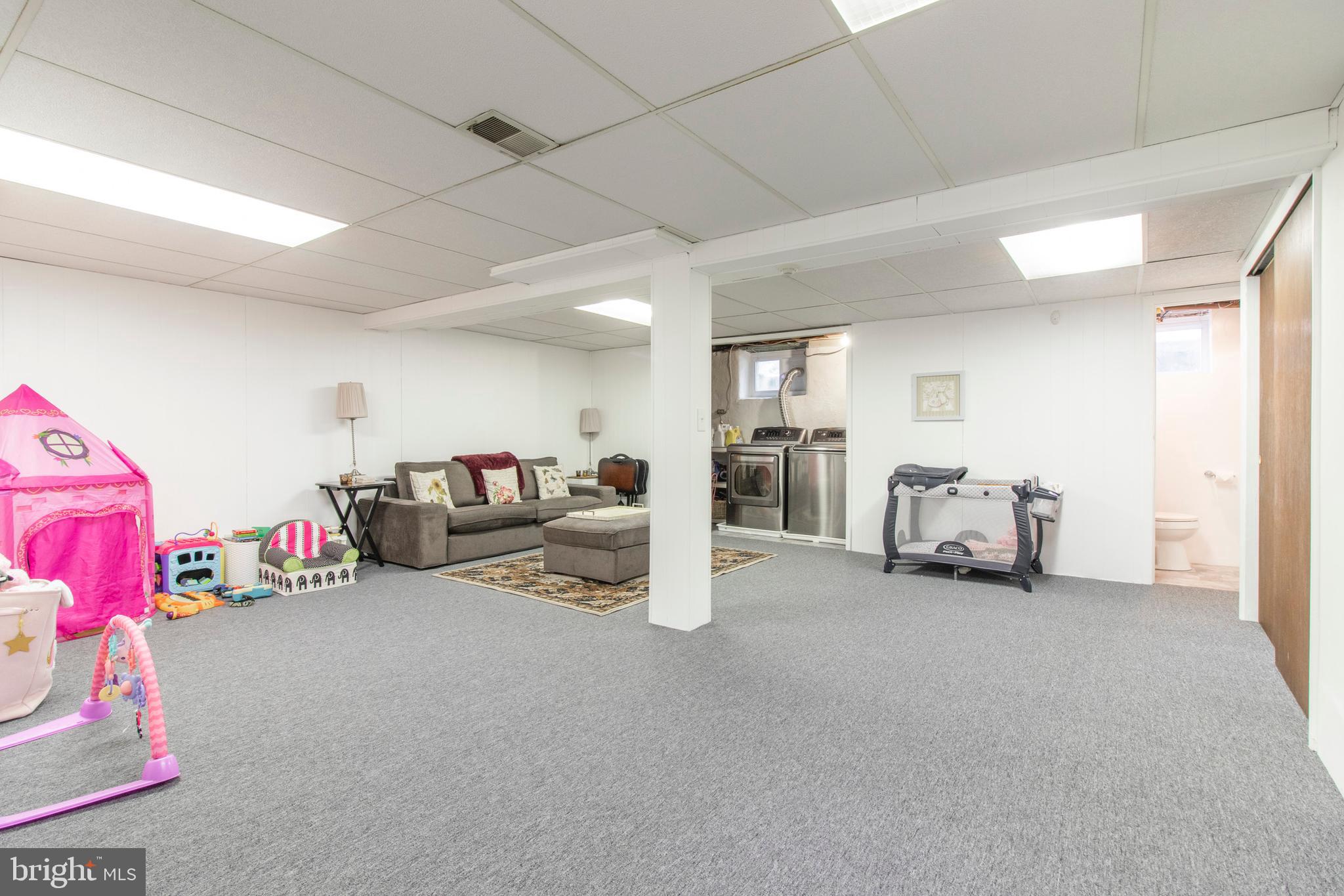 1001 Providence Road Springfield, PA 19064 - Photo 22 of 28 Basement Family Room/ and Laundry Space