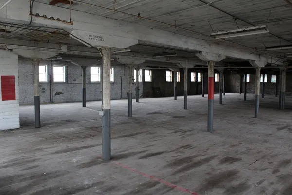 a building with a sign on the side of it