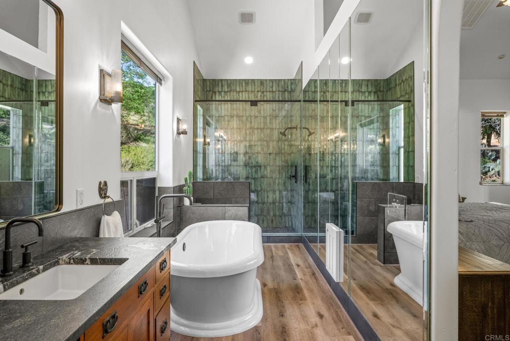 26380 San Felipe Road Warner Springs, CA 92086 - Photo 32 of 69 a bathroom with a sink toilet and shower