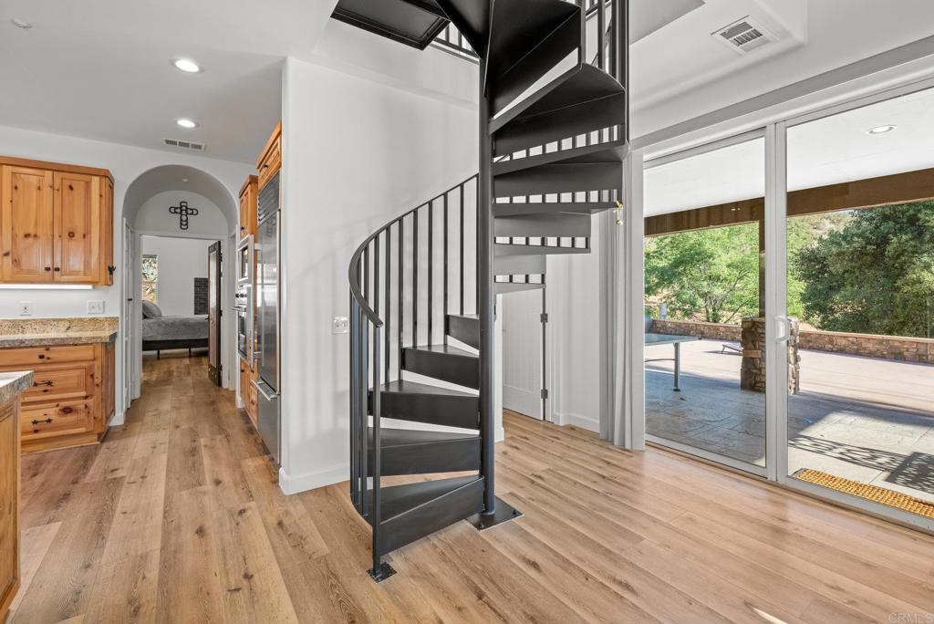 26380 San Felipe Road Warner Springs, CA 92086 - Photo 34 of 69 a view of hallway with wooden floor and windows