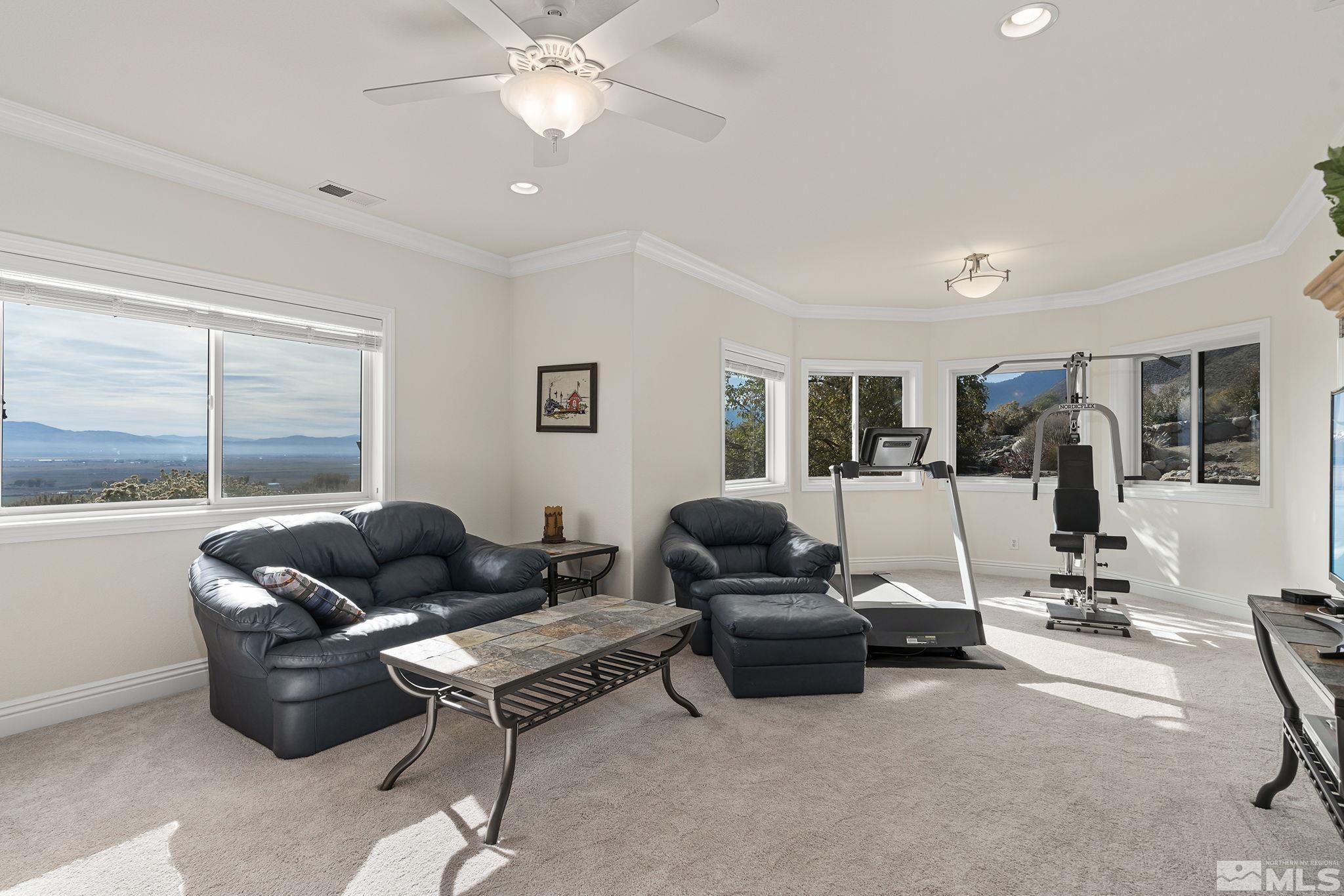 345 James Canyon Loop Genoa, NV 89411 - Photo 29 of 40 a living room with furniture and a large window