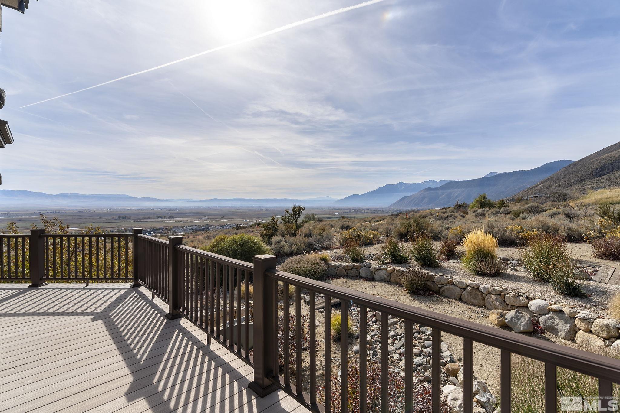 345 James Canyon Loop Genoa, NV 89411 - Photo 33 of 40 a view of a balcony with wooden floor