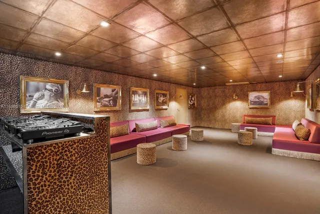 a kitchen with furniture and a stove