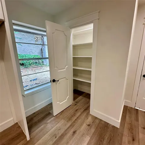 a view of table and chair in room