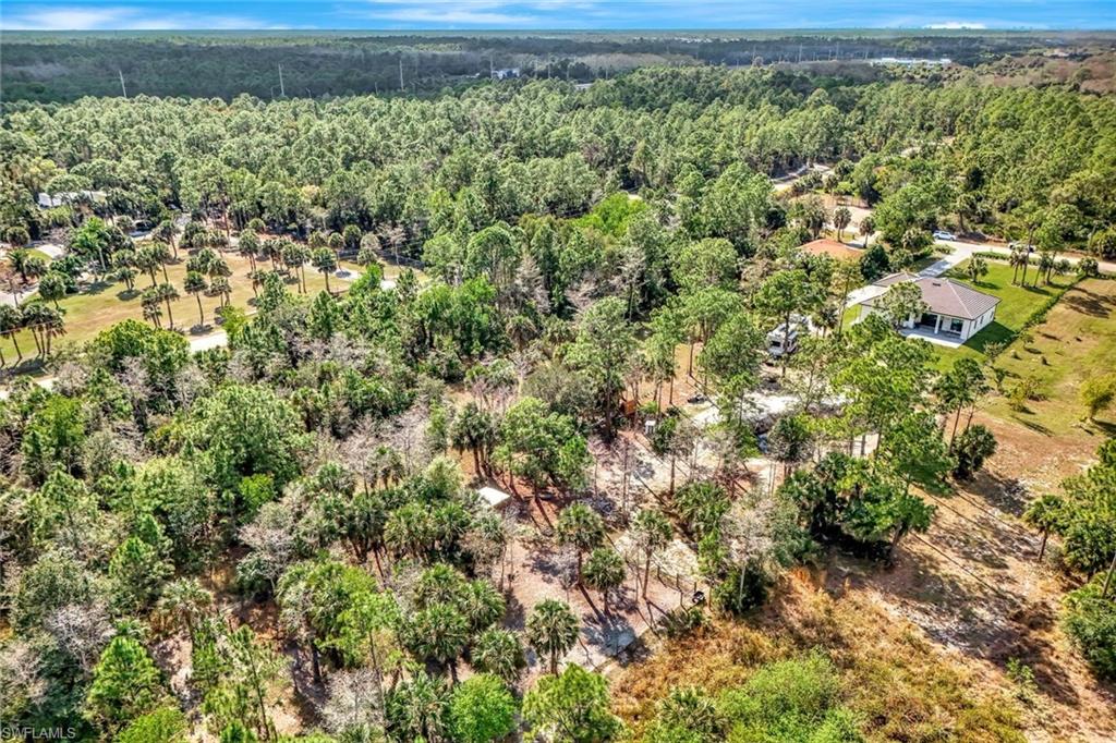 2546 4th Street Northwest Naples, FL 34120 - Photo 36 of 44 Aerial view of property and surrounding area featuring a forest
