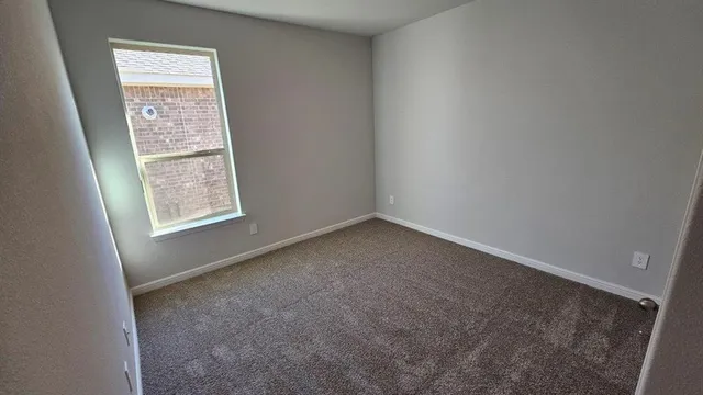 a view of small space with racks on the wall