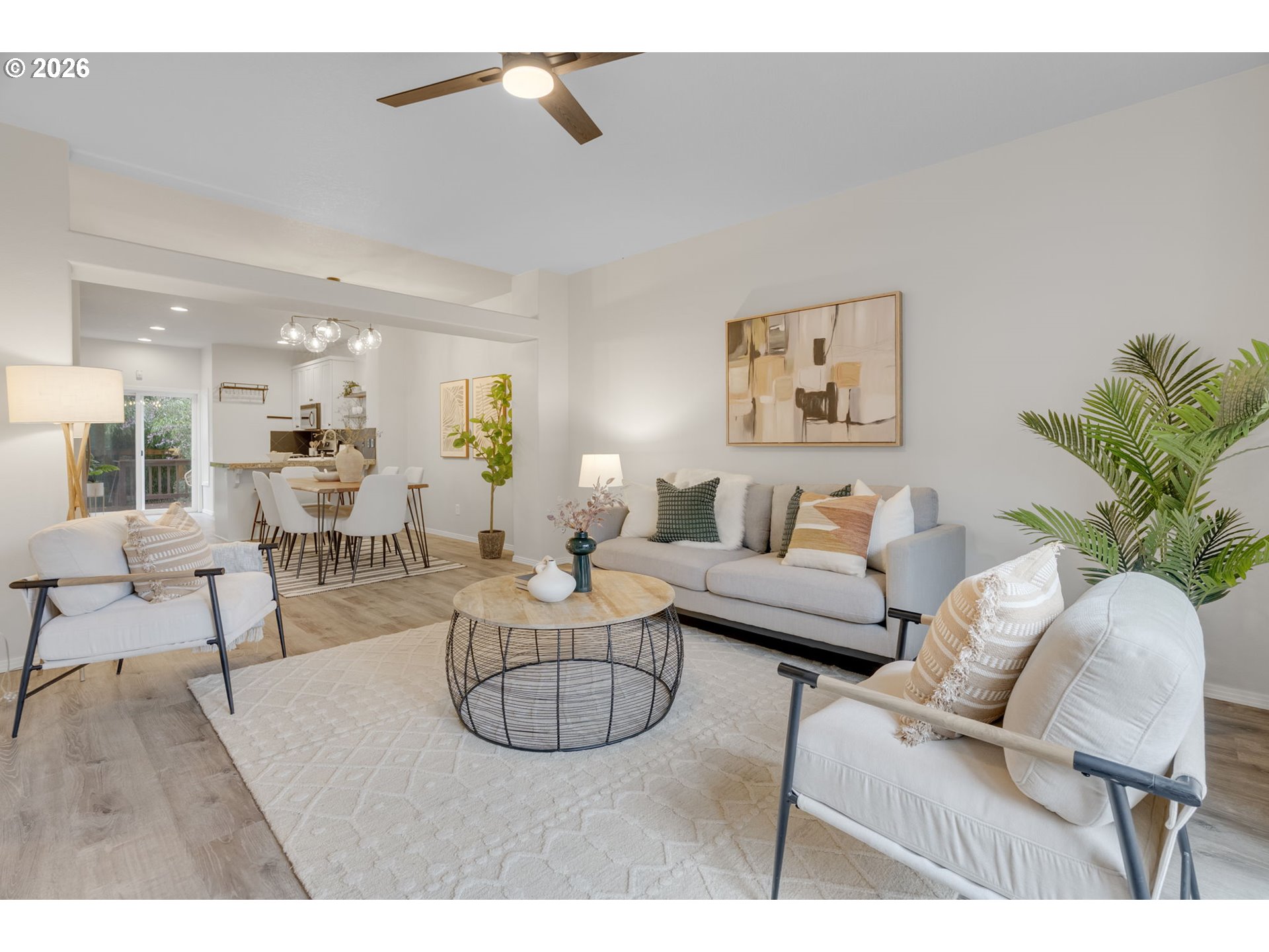 435 Northeast Cook Street Portland, OR 97212 - Photo 14 of 32 a living room with furniture a rug and white walls