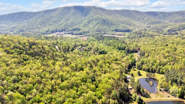 a view of an outdoor space and a mountain view