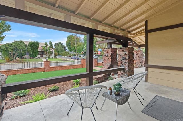 a view of outdoor space with seating area