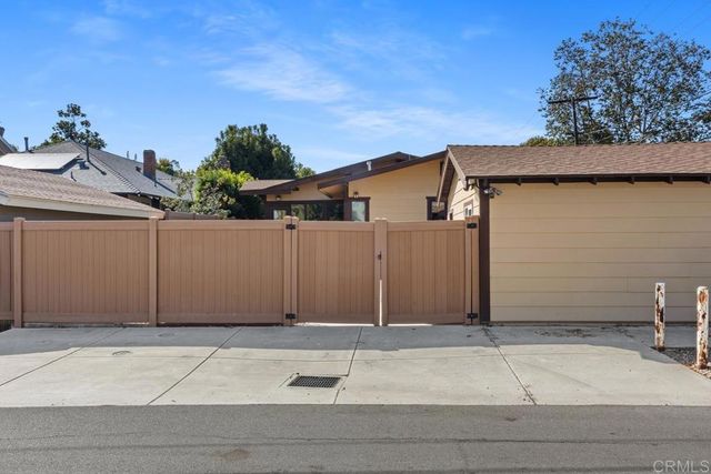 a side view of a house