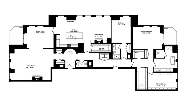 a picture of a floor plan