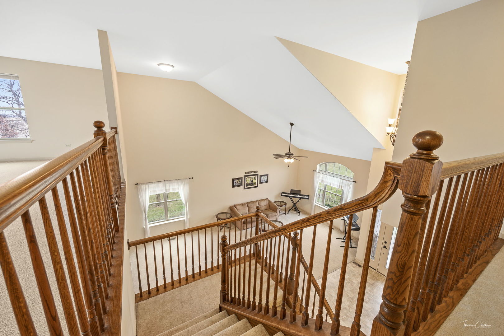 8022 West Offner Road Peotone, IL 60468 - Photo 29 of 42 a view of a hallway with windows and stairs