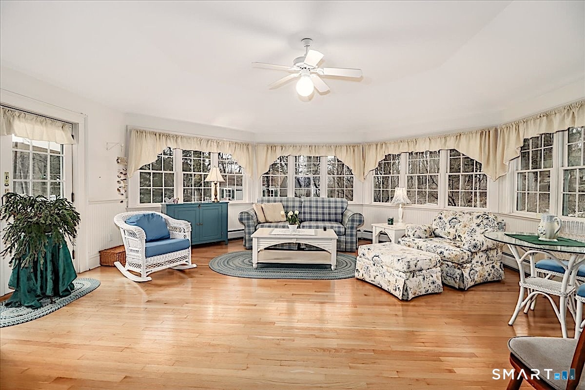 3 Hawthorne Hill Road Newtown, CT 06470 - Photo 15 of 40 An Amazing Oversized Sunroom with French Doors to the Deck